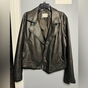 Fake leather jacket